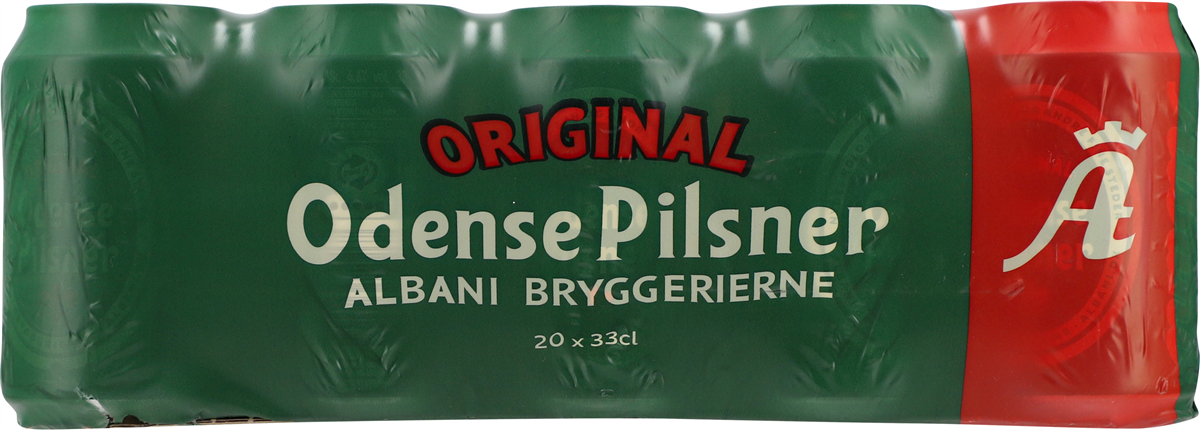 Odense Pilsner 20-pk 1/4 pl 6600 ml