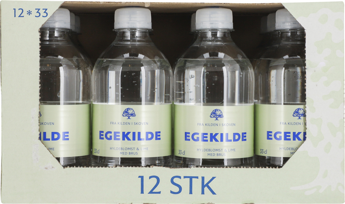 Egekilde hyld/lime 12 x 33 cl 3960 ml