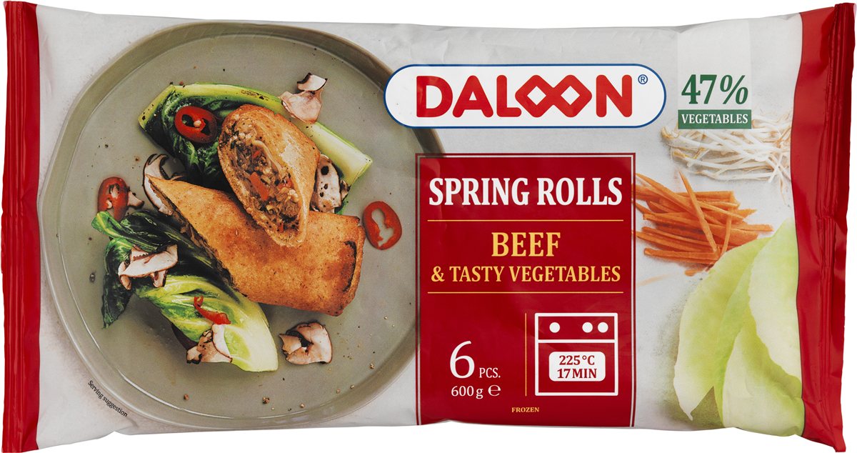 Spring Rolls med Oksekød