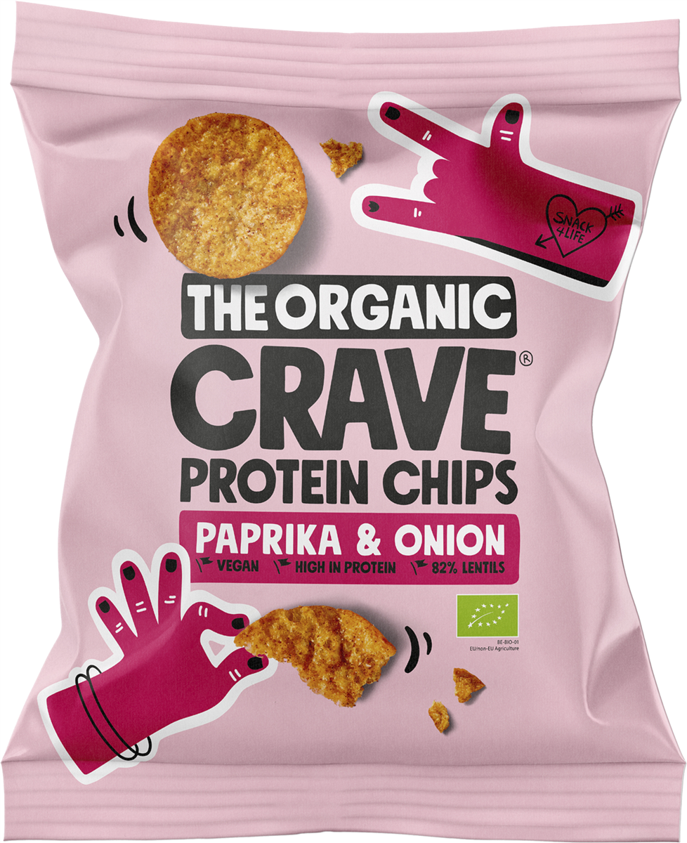 The Organic Crave Chips Paprika & Løg