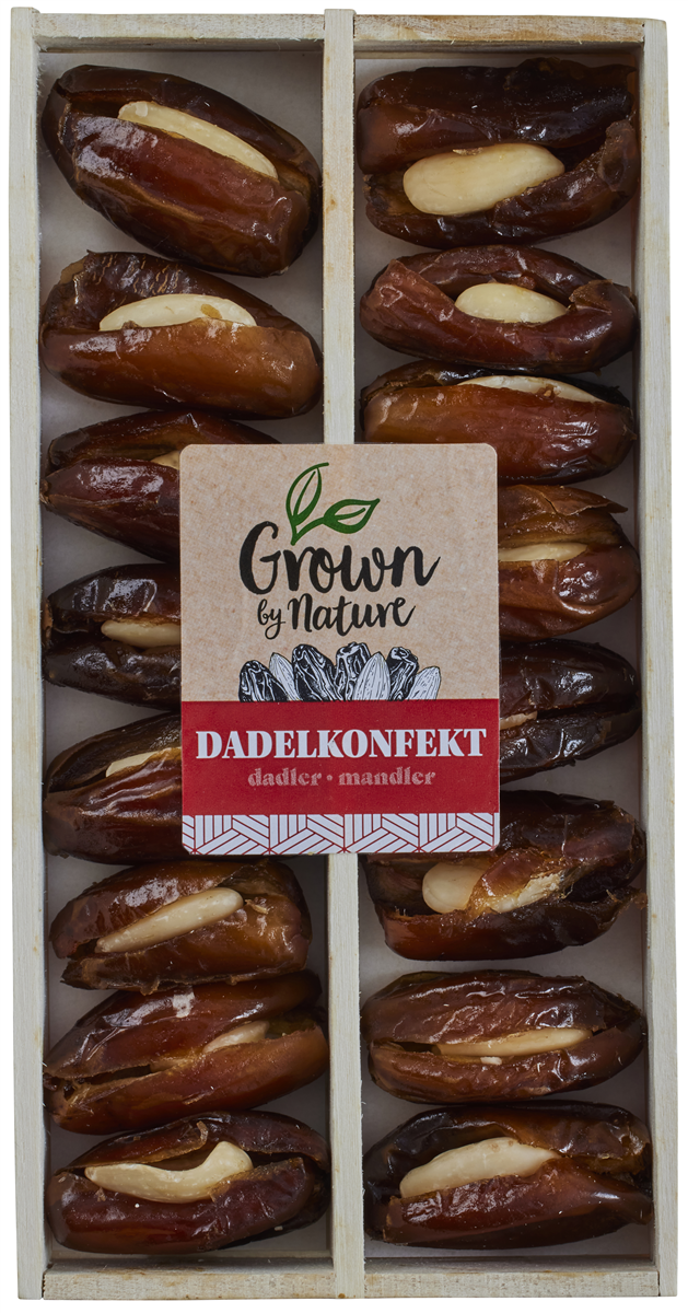 Dadler med mandler 150 g