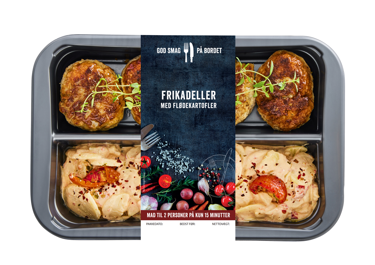 Menu frikadel flødekartof 800 g