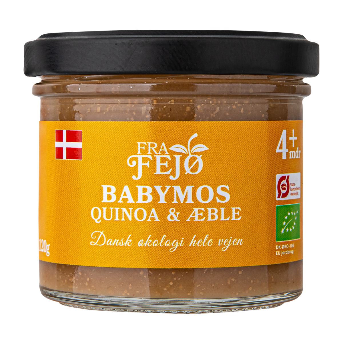 Fejø babymos quin/æble øko 120 g
