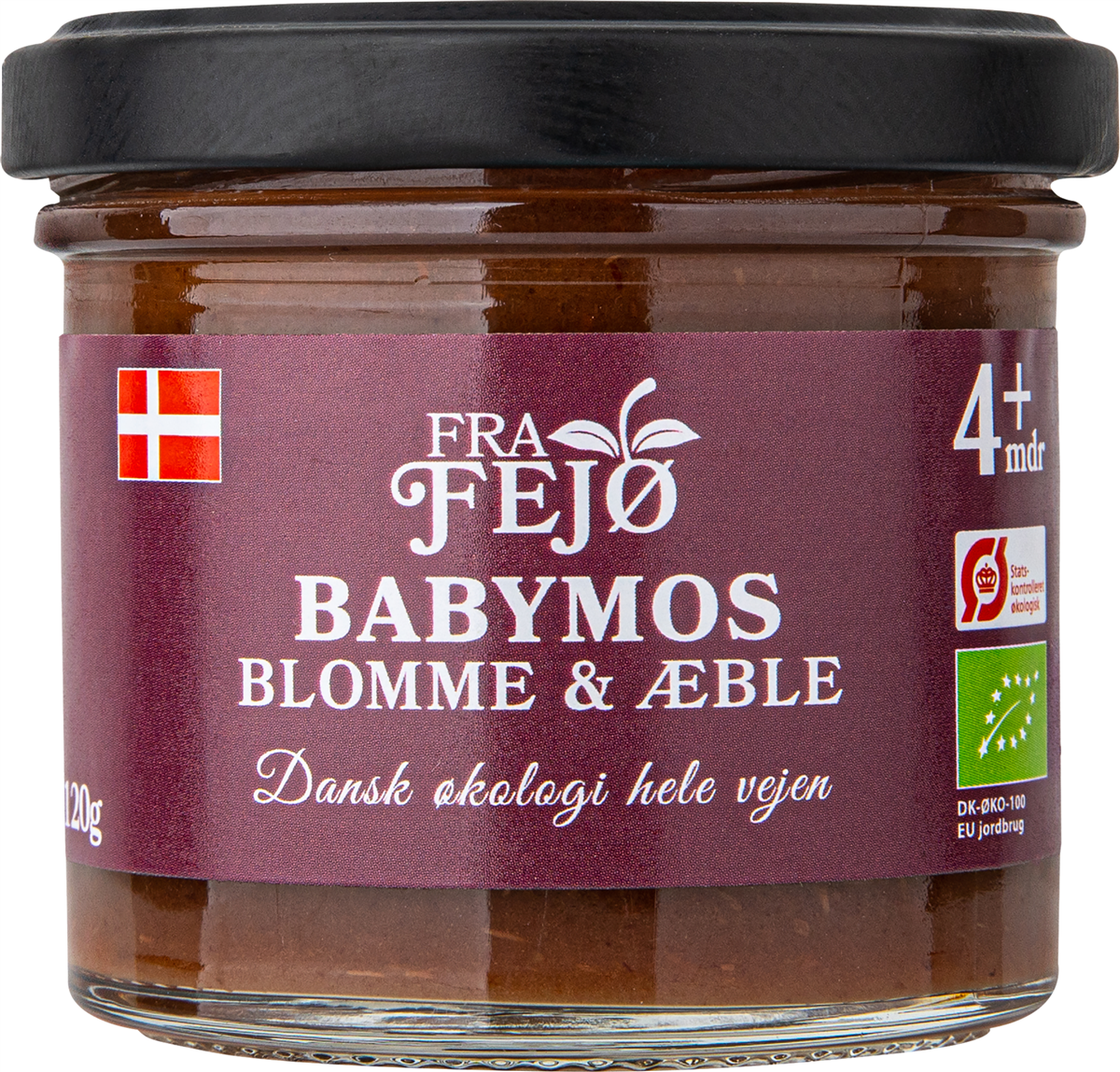 Fejø Babymos Blomme/Æble Øko