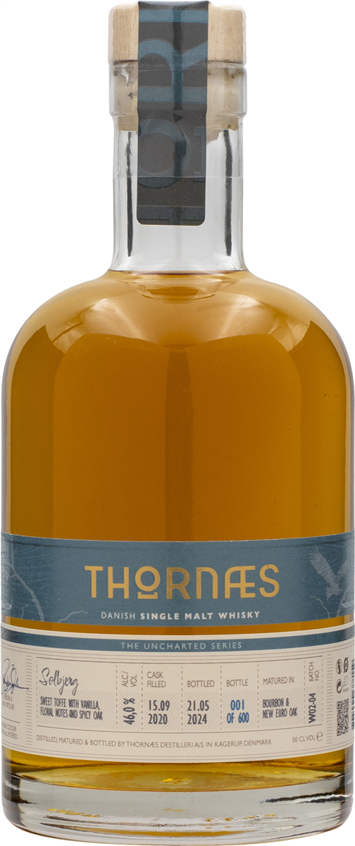 Thornæs whisky 46% øko 500 ml