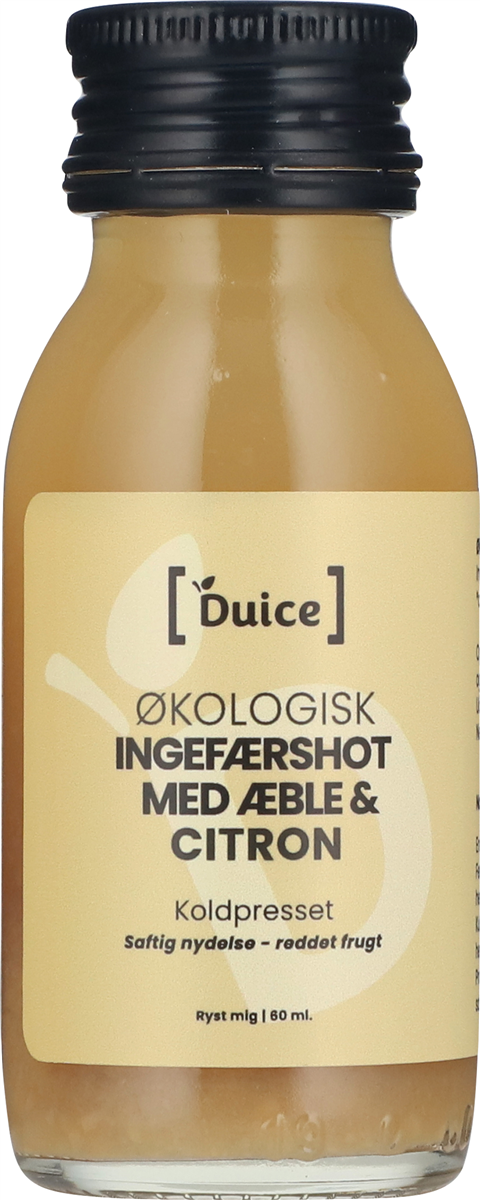 Duice Ingefærshot Æble & Citron Øko 60 ml
