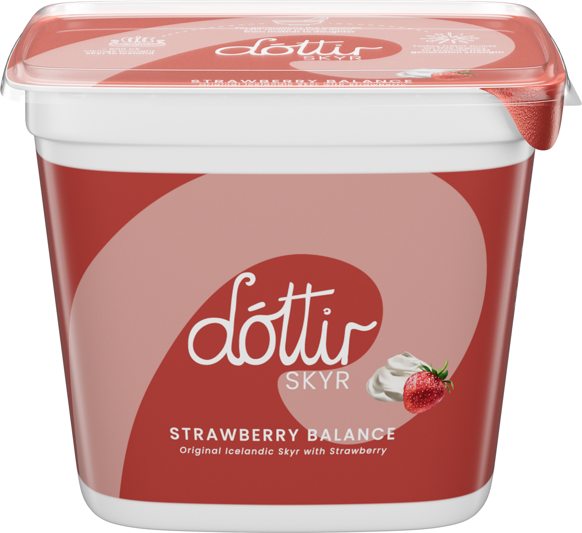 Dättir skyr jordbær 0,2% 450 g