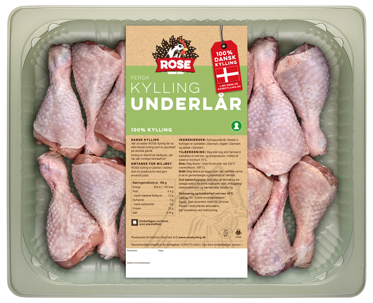 Kylling underlår 2000 g