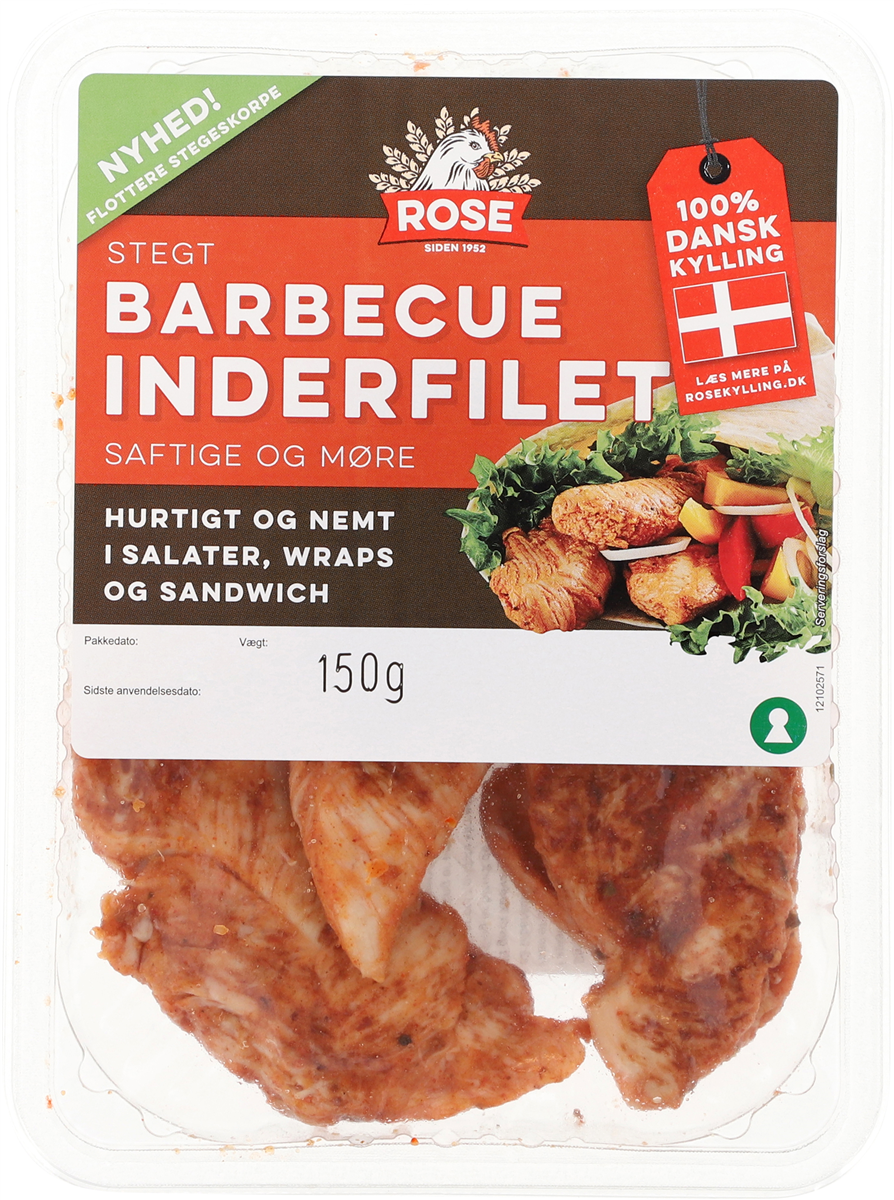 Rose Kyllingeinderfilet BBQ Stegt 150 g
