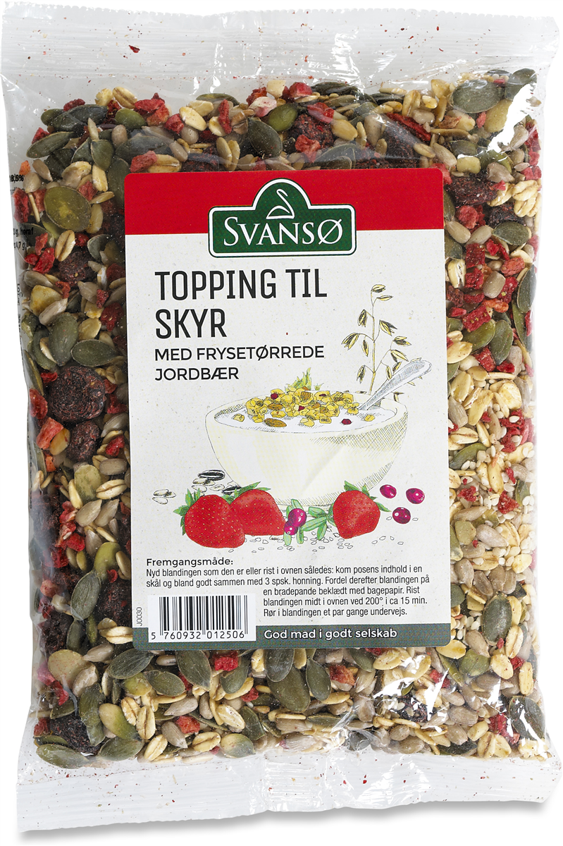 Svansø skyr toppingjordbær 300 g
