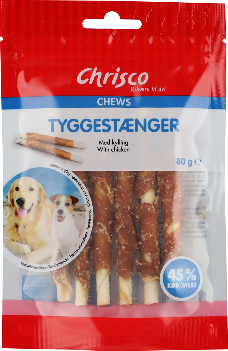 Chrisco tyggestænger kylli 80 g