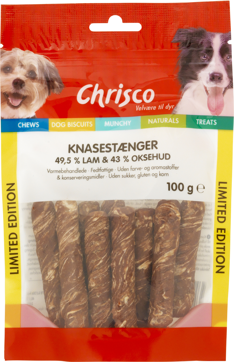 Chrisco knasestænger m/lam 100 g