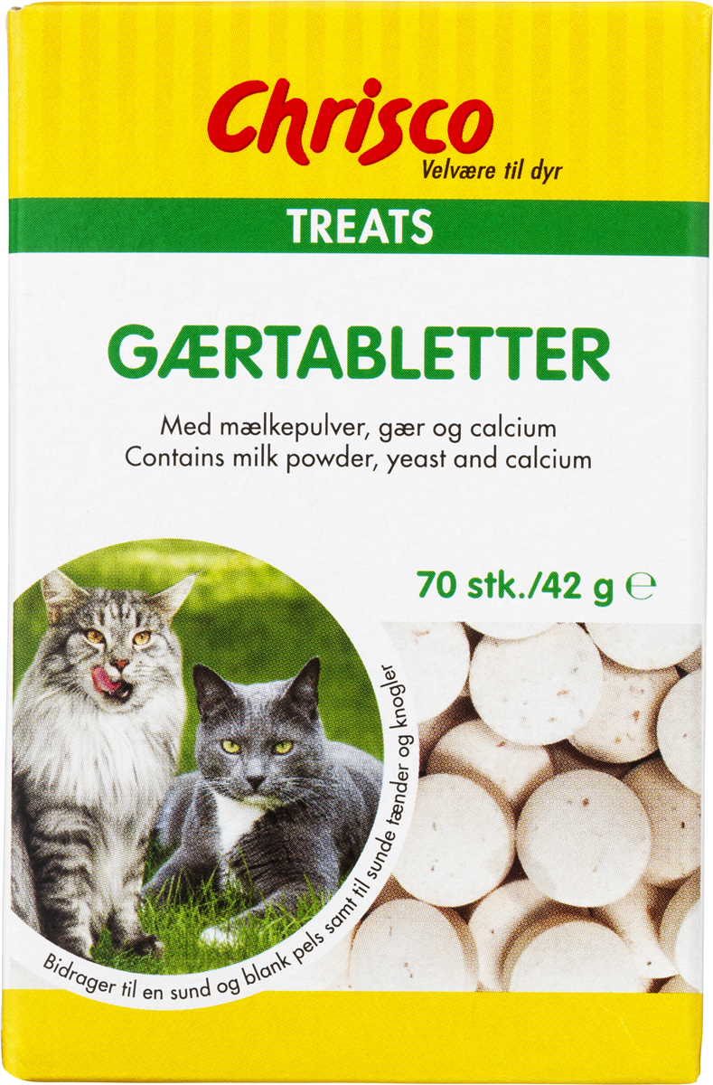 Chrisco Gærtabletter kat 42 g
