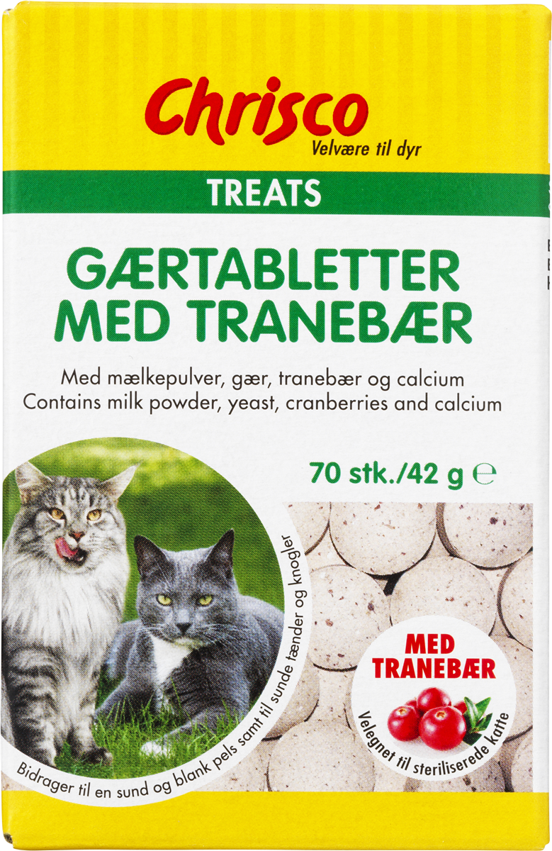 Gærtabletter m.tranebær 42 g