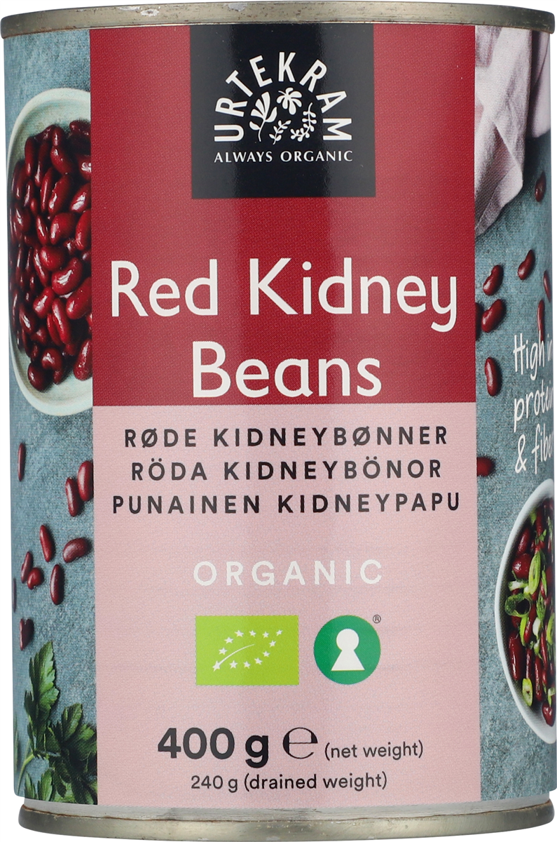 Urtekram Urt. røde kidneybønner øko 380 g