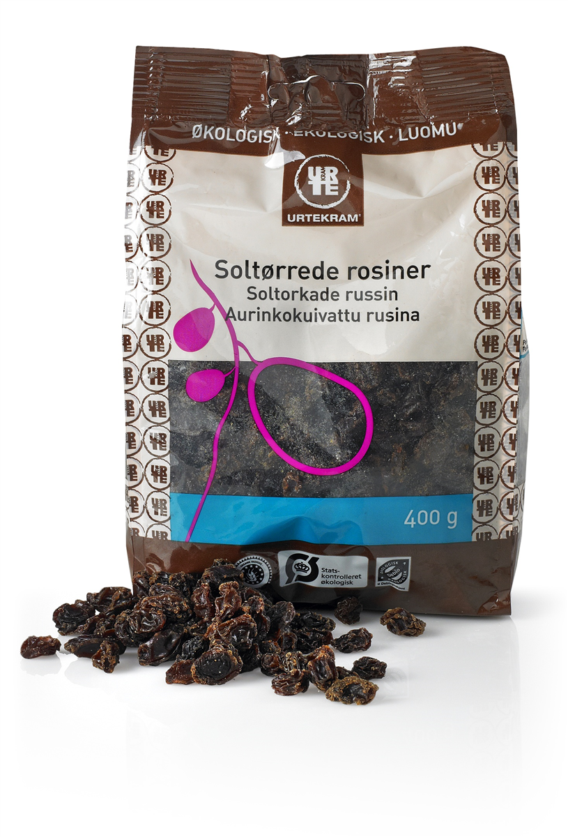 Urtekram rosiner mørke øko 350 g