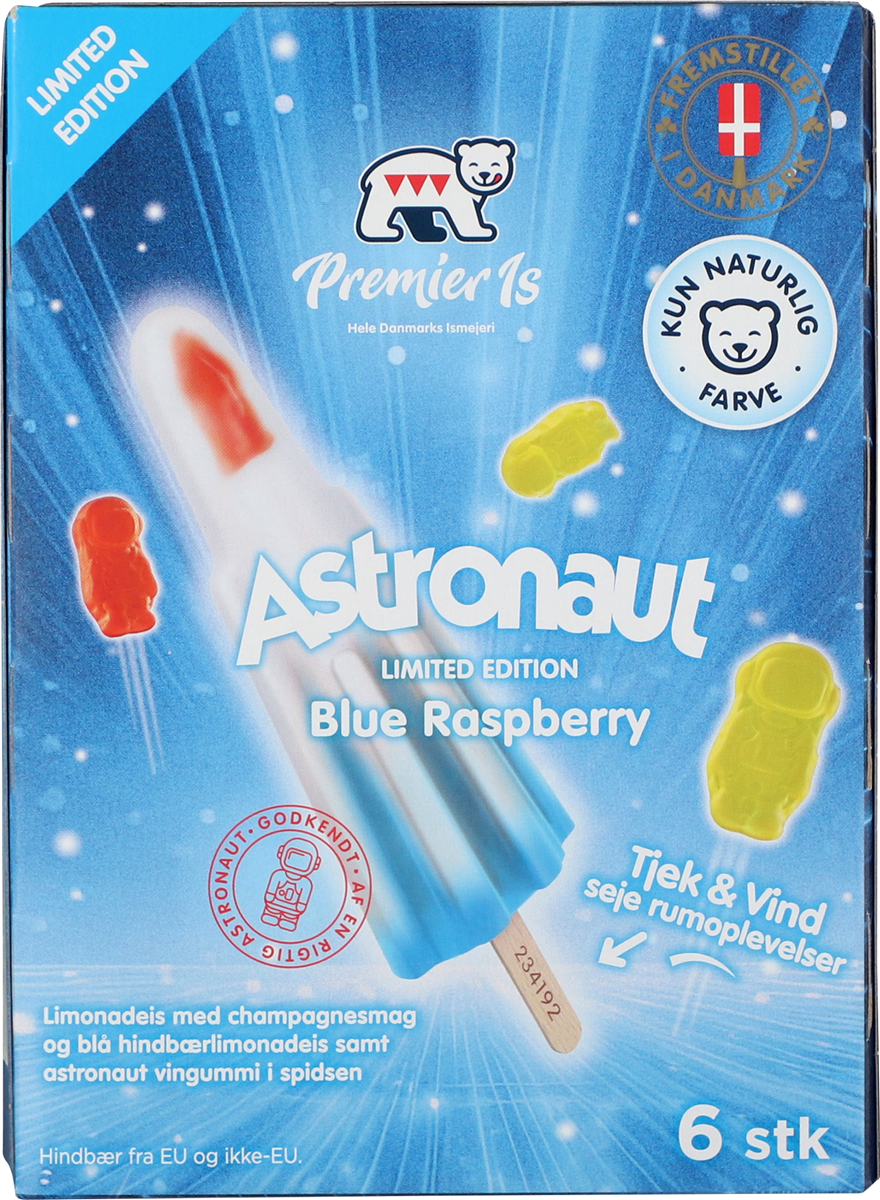 Astronaut m/blå hindbær