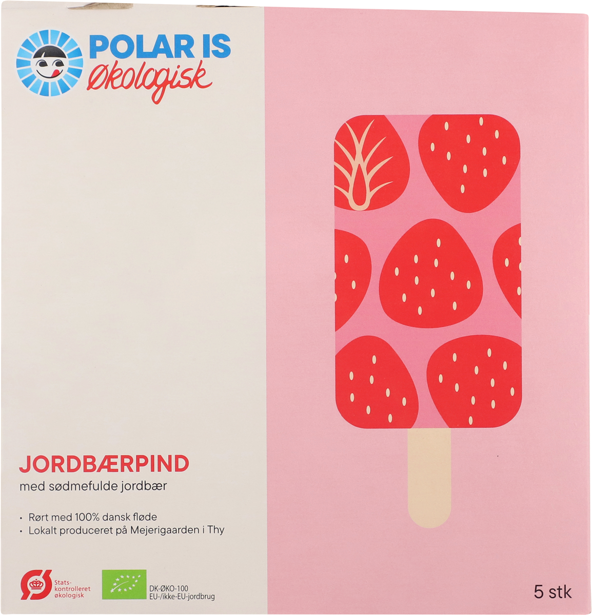 Polar jordbær pind øko
