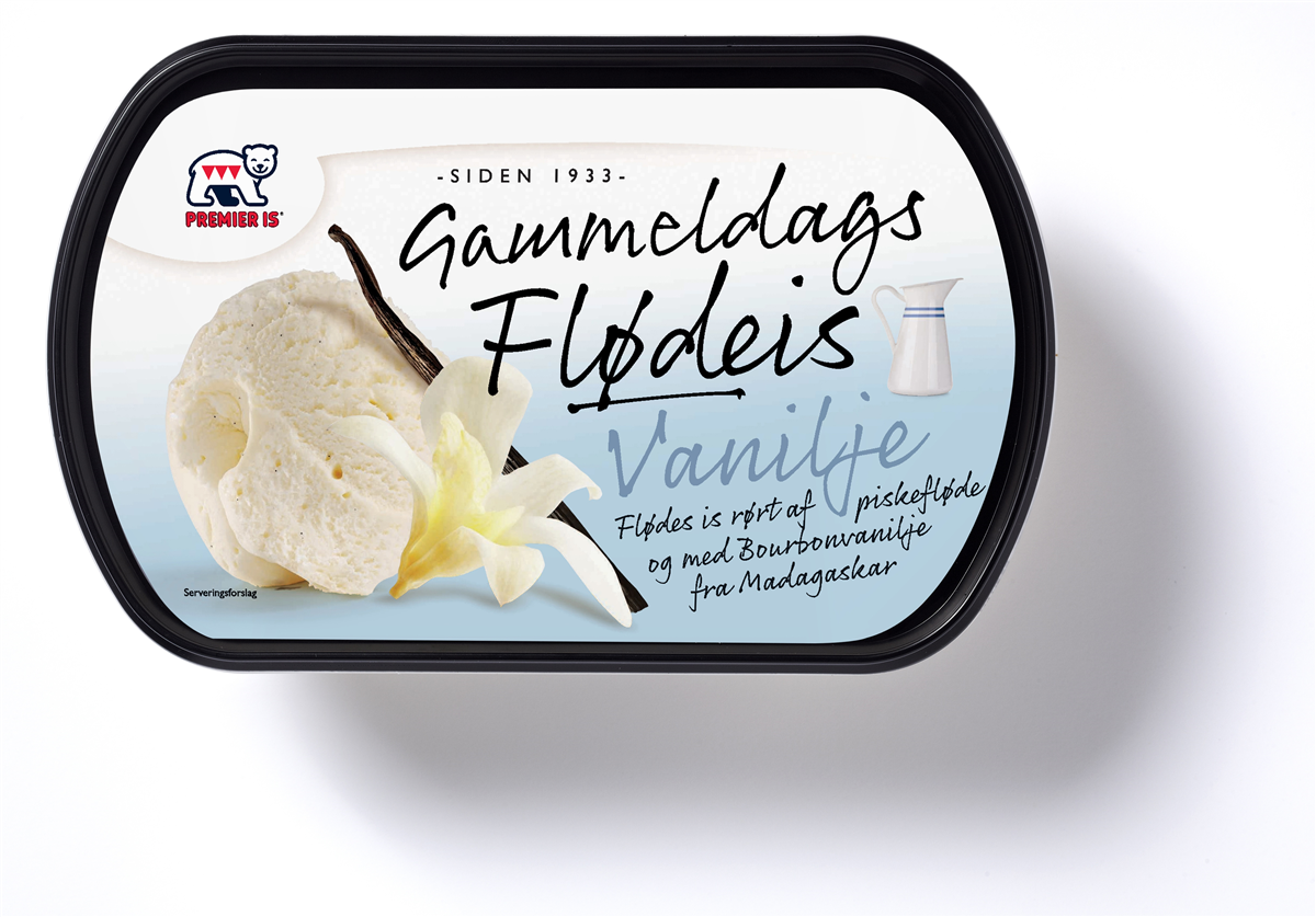 Gl. dags flødeis vanilje