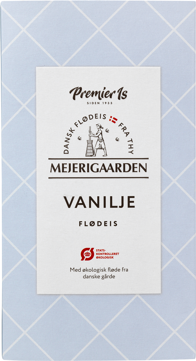 Mejerigd. vaniljeis øko. 725 ml