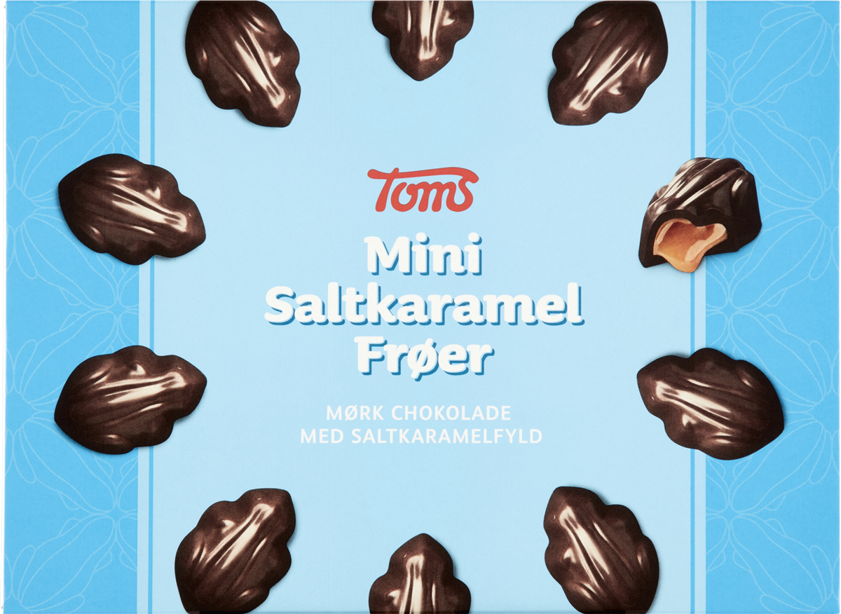 Toms mini saltkaramelfrø 120 g
