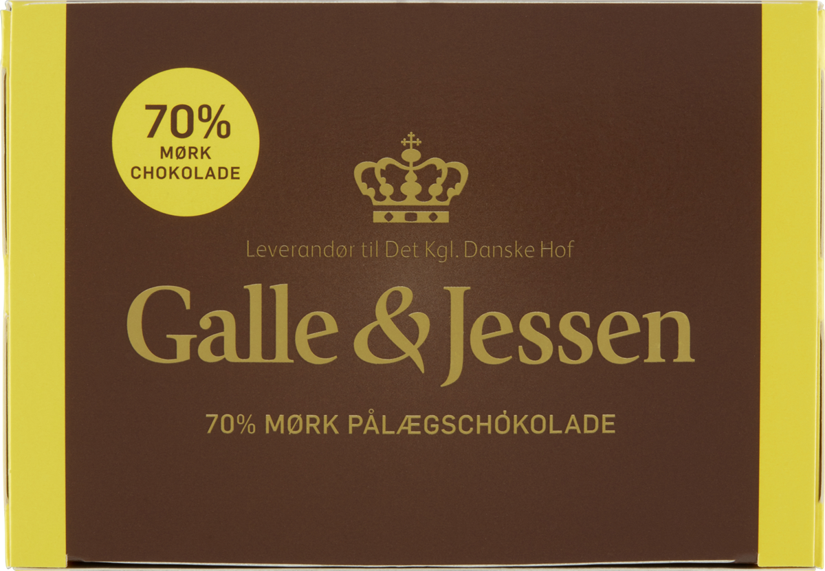 G&J Pålægschokolade Mørk 70%