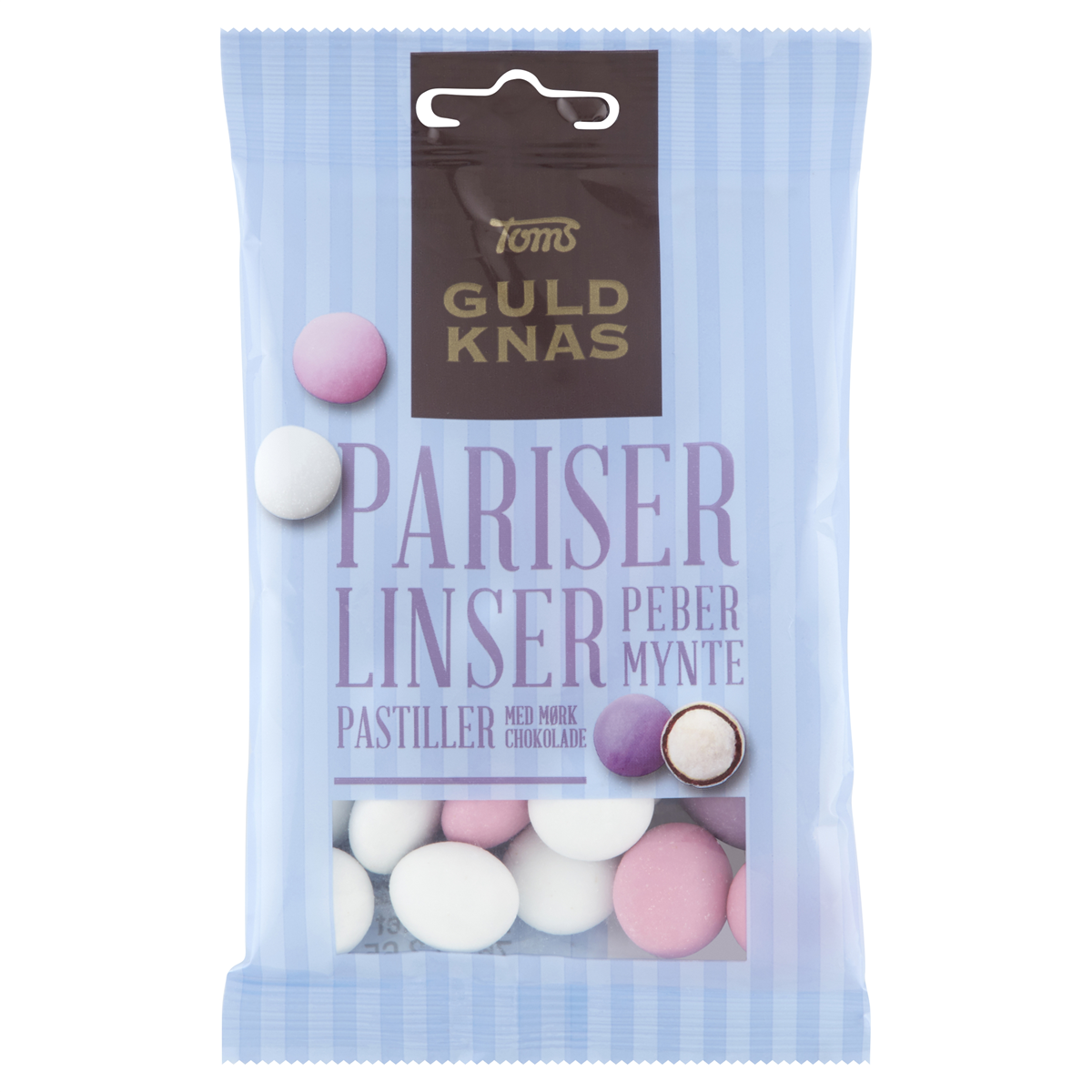 Toms, Pebermyntepastiller m. mørk chokolade og sukkerskal