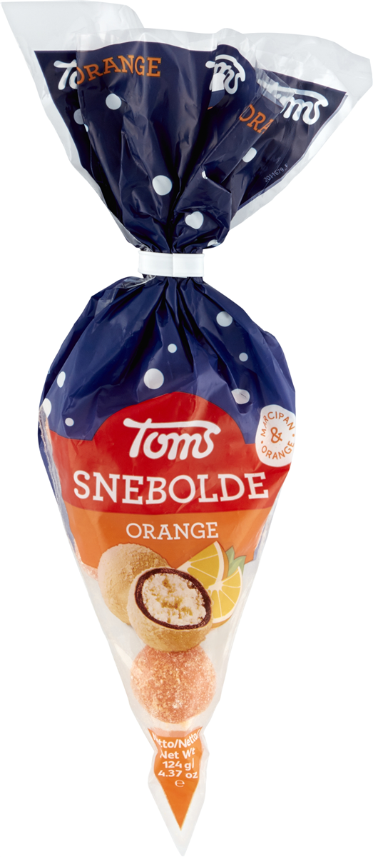 Toms snebolde orange 124 g