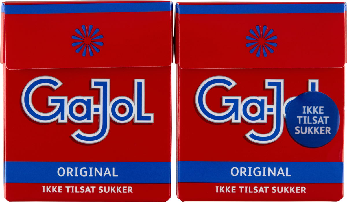 Ga-Jol Rød Original Lakridspastiller Sukkerfri 46 g