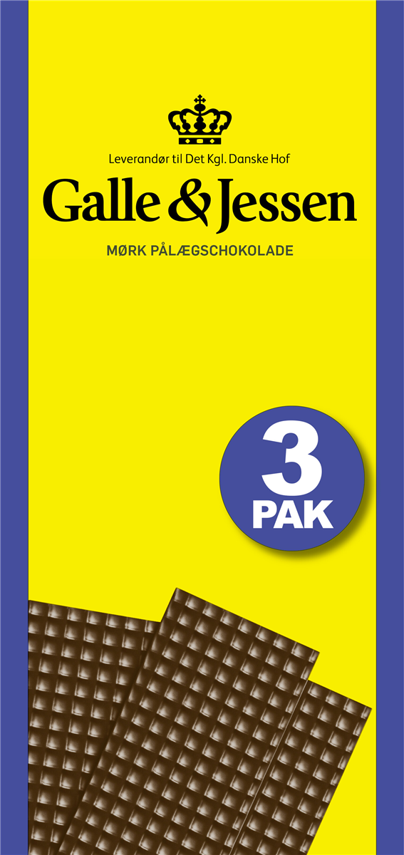 G&J Pålægschokolade Mørk