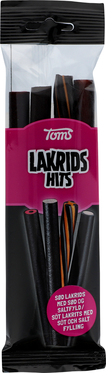Stænger lakrids Hits, Toms