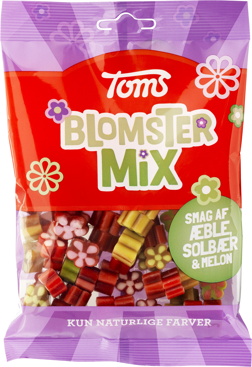 Toms blomster mix vingummi 120 g