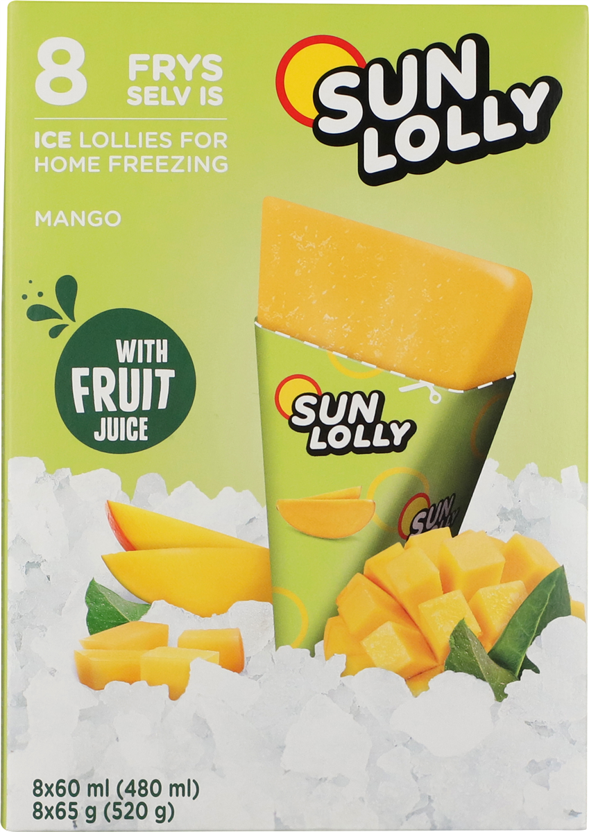 Sun Lolly Mango 8 stk