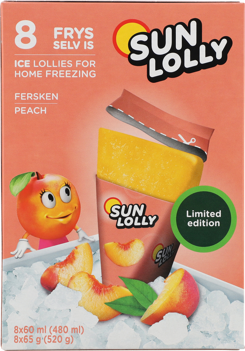 Sun Lolly fersken 480 ml