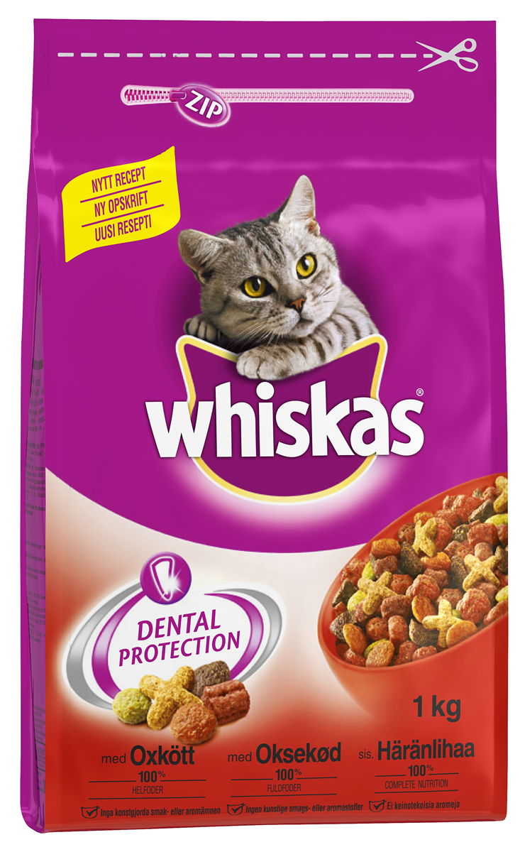 Whiskas oksekød & gulerødder 1000 g