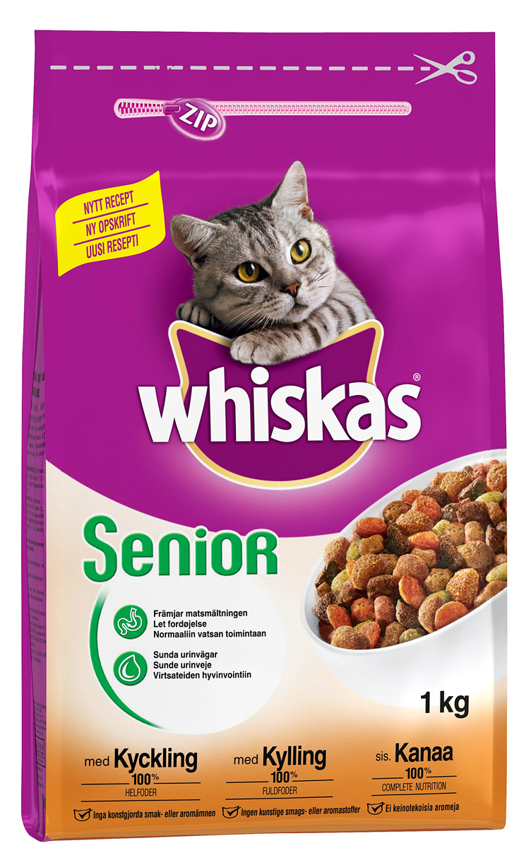 Whiskas senior lam 1000 g