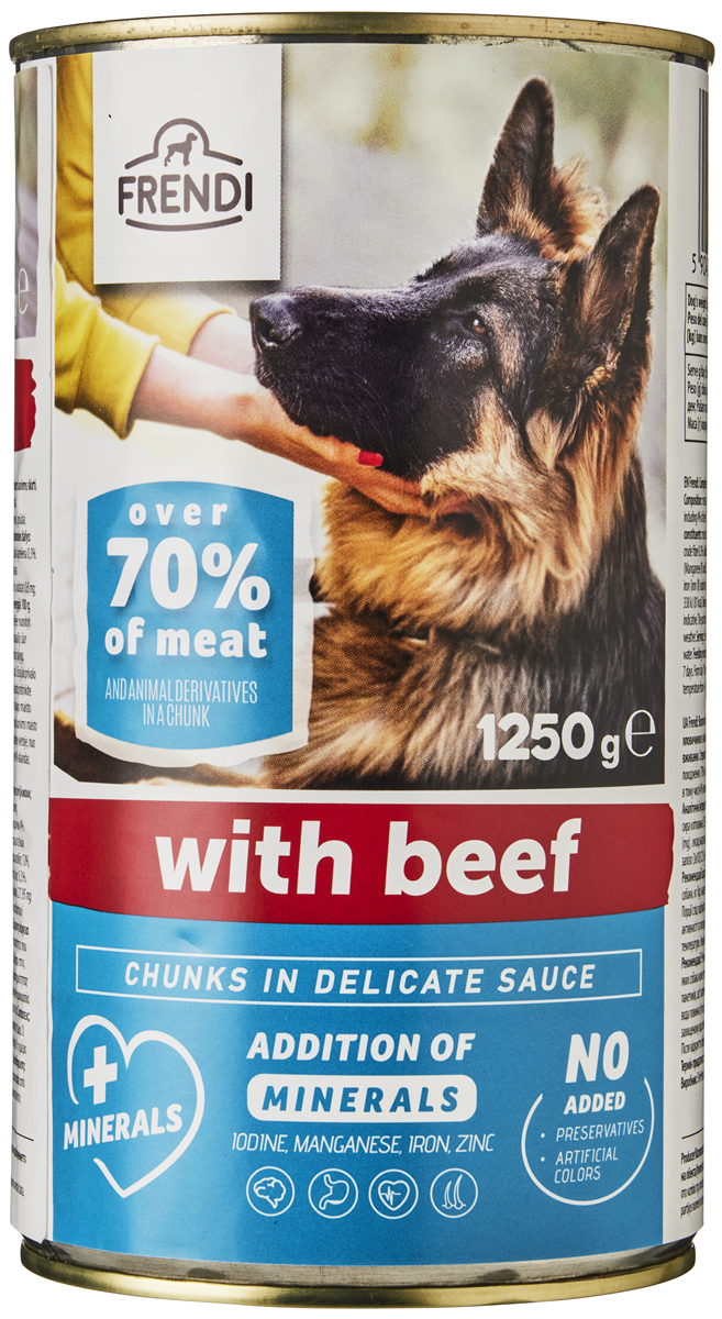 Frendi hundemad okse 1250 g