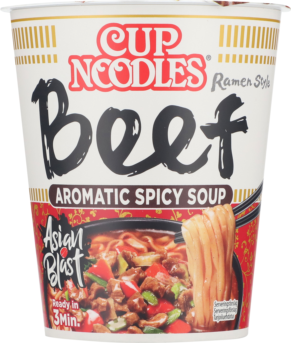 Nissin, Instant kopnudler m. oksekødssmag