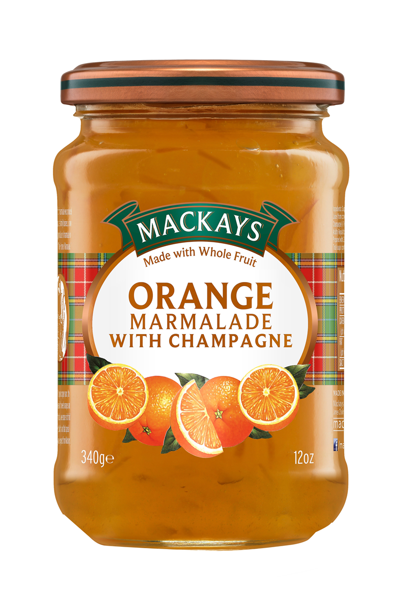 Mackays Orangemarmelade med Champagne