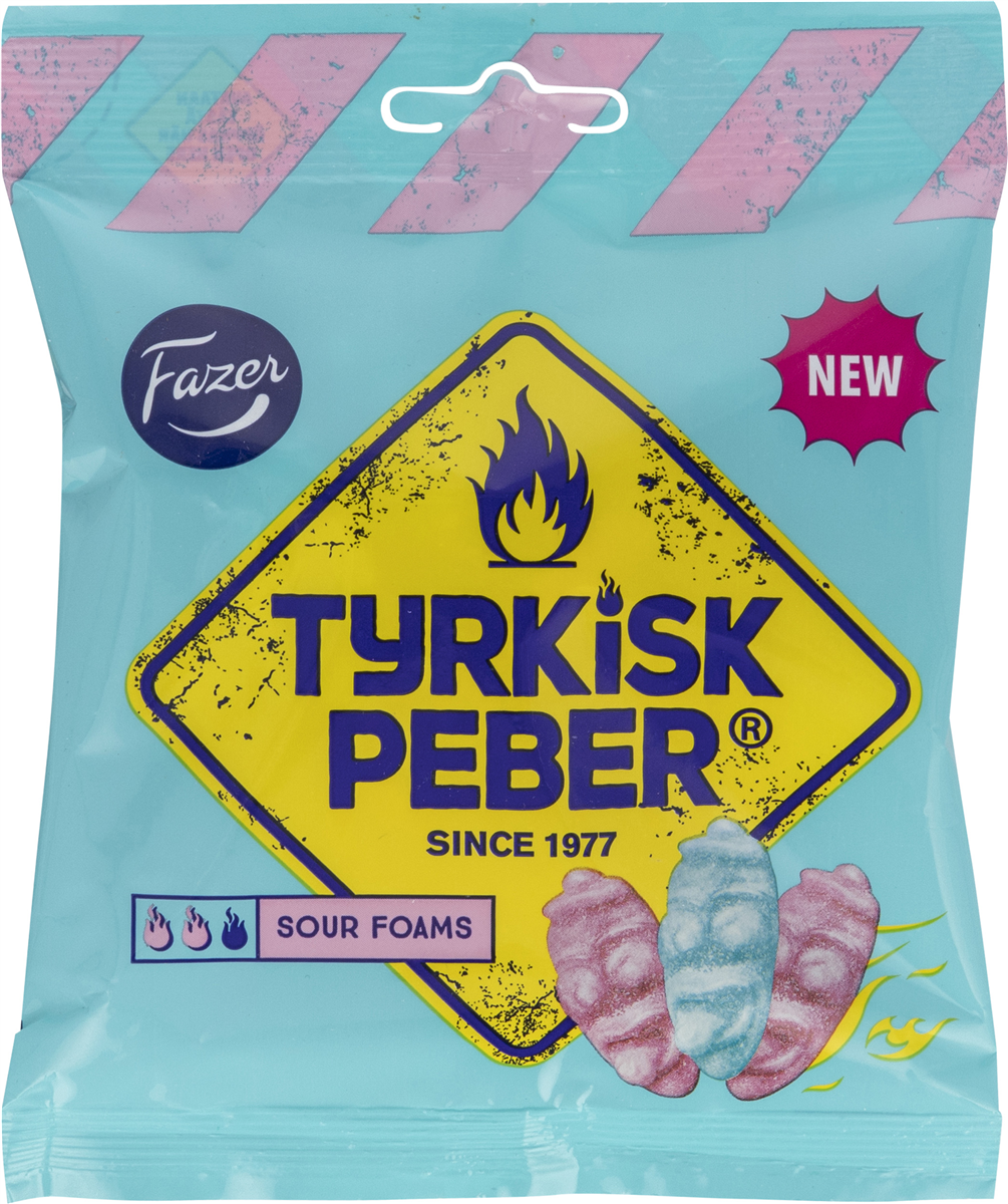 Tyrkisk Peber sour foams 80 g