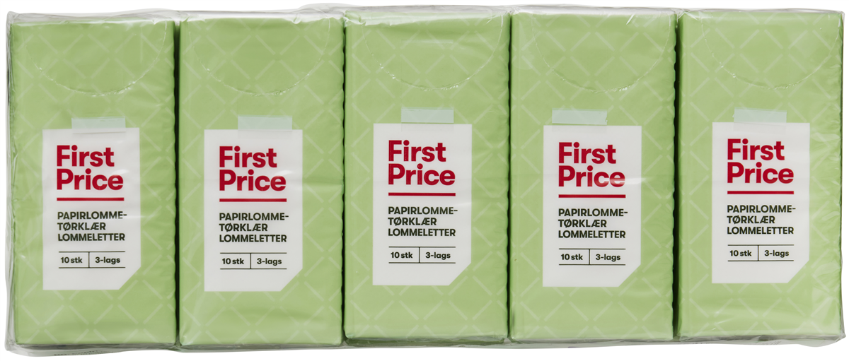 First Price Lommeletter 10 stk