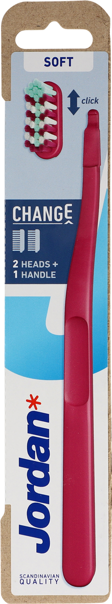 Jordan Tandbørste Change Head Soft