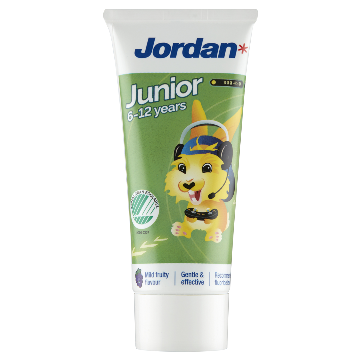Jordan, Børnetandpasta m. mild frugtsmag 6-12 år