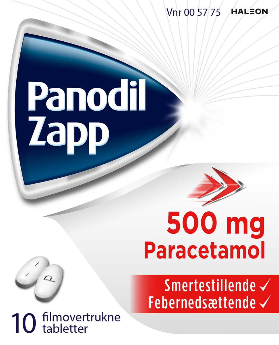 Panodil Zapp 500 mg 10 stk