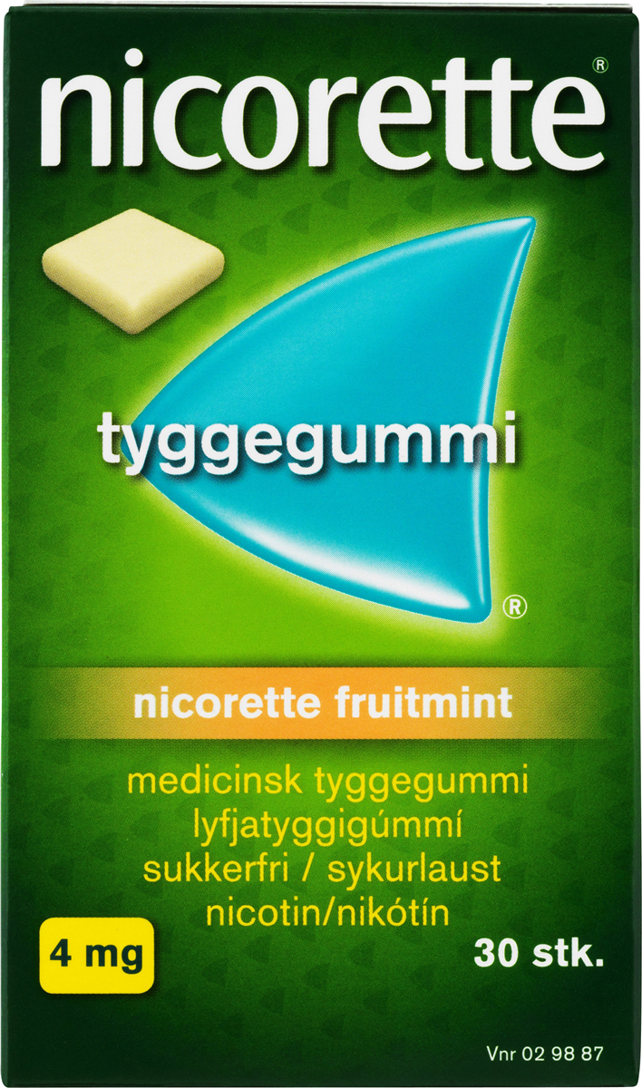 Nicorette Tygge Fruit 4 mg