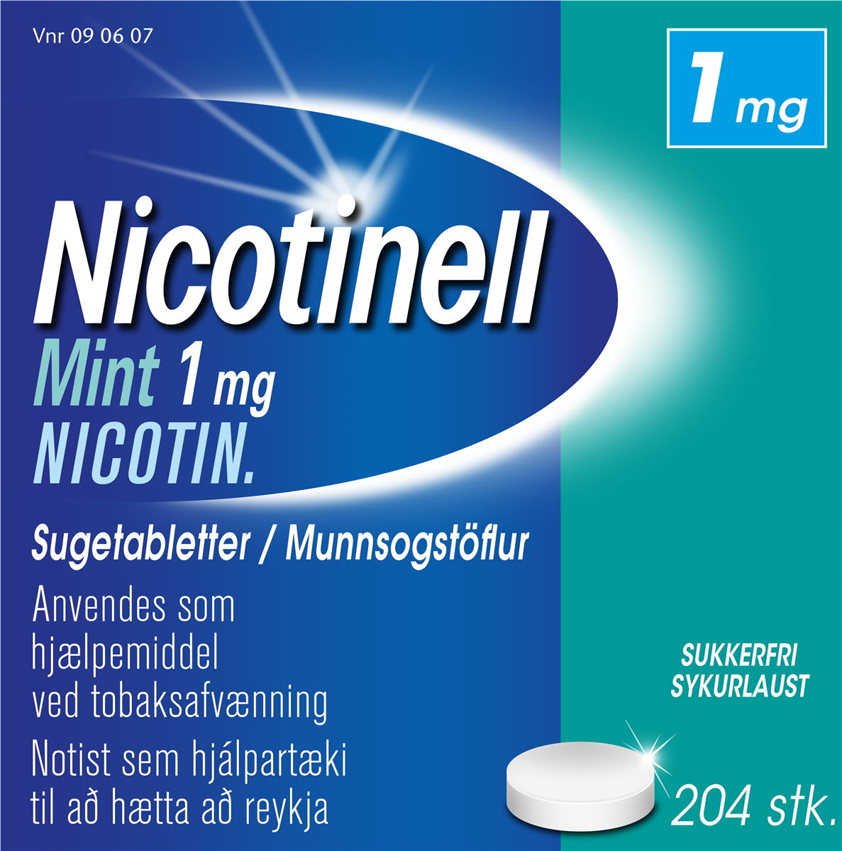 Nicotinell Nicotine sugetabl mint 1 mg