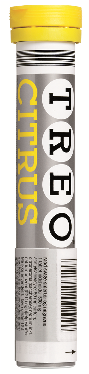 Treo, Smertestillende brusetabletter m. citrussmag 500 mg