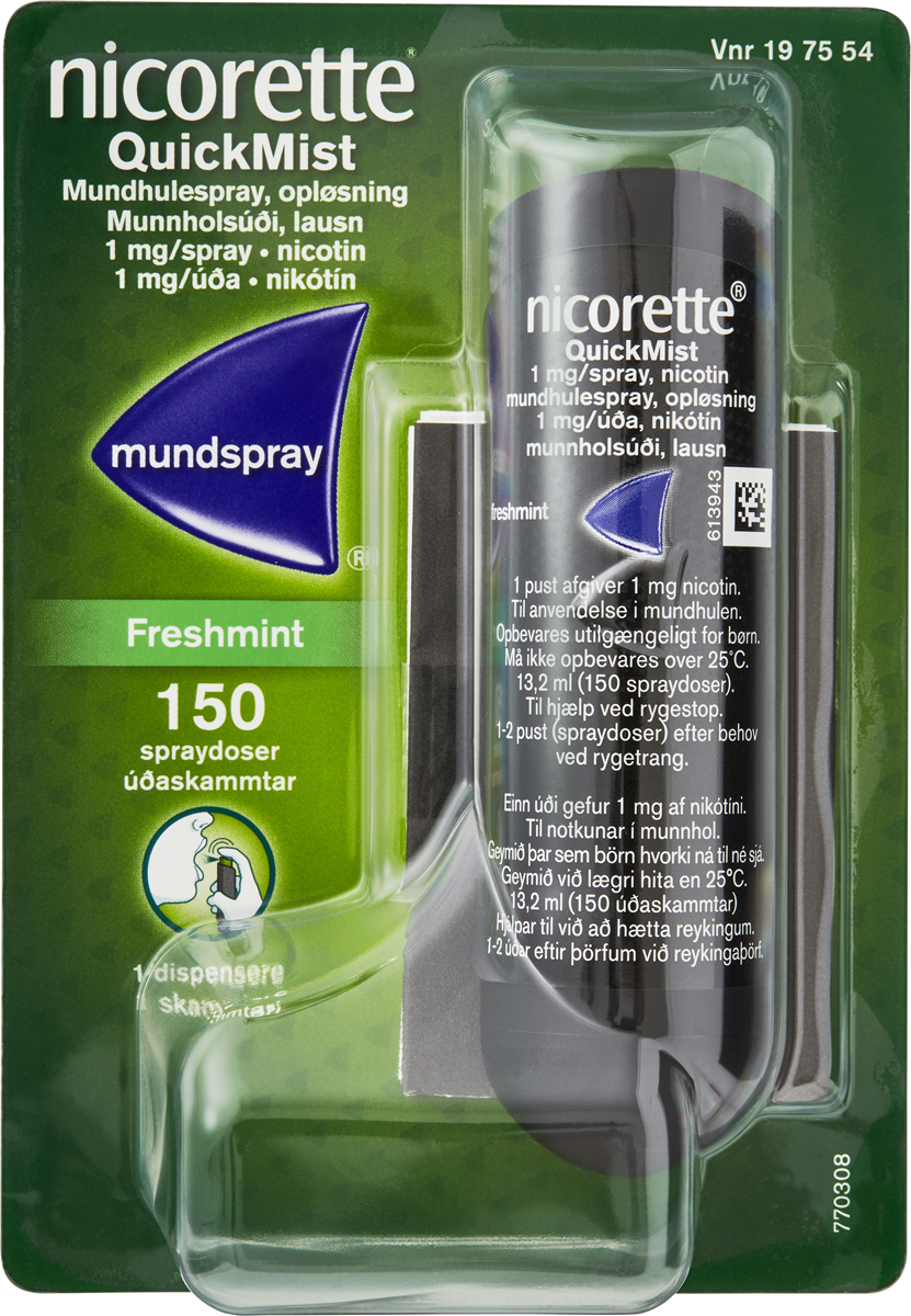 Nicorette, Nikotinmundspray