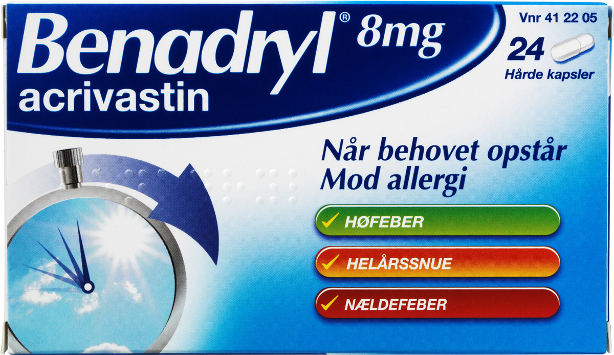 Benadryl, Allergikapsler 8 mg