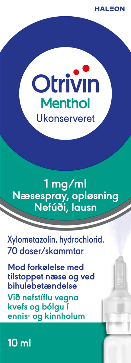 Otrivin Næsespray Menthol 1 mg 10 ml